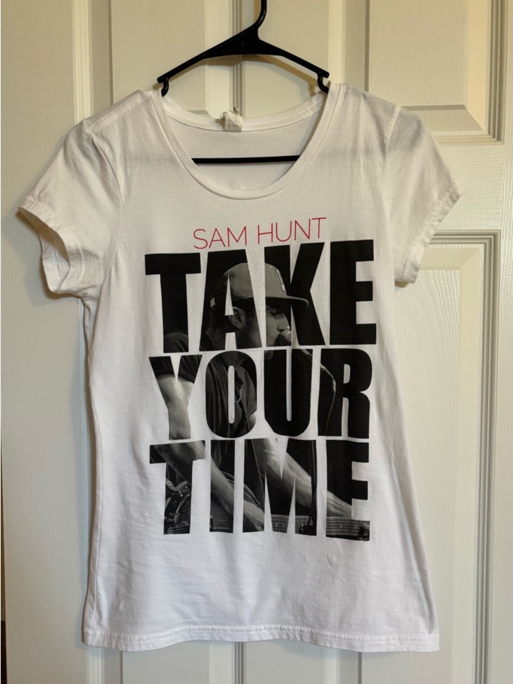Sam Hunt 'Take Your Time' Graphic Tee - White with Black & Red Print